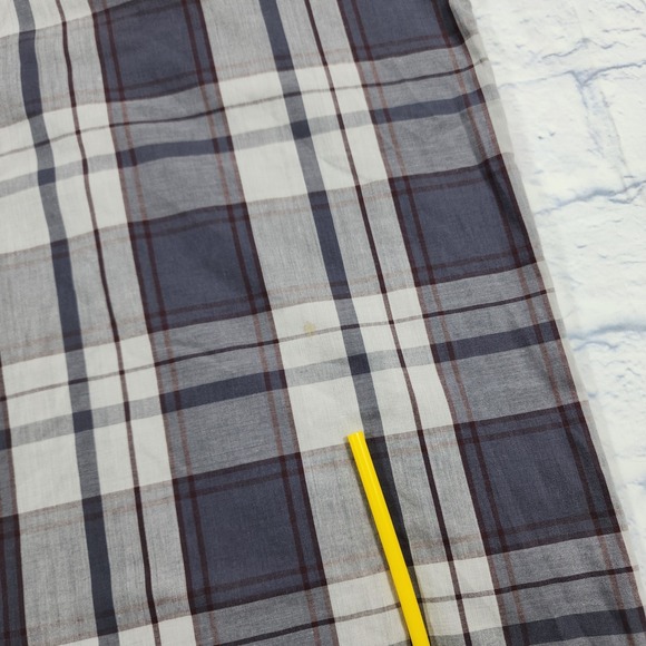 Plains Western Wear Shirt MENS 2X Plaid Big Man Short Sleeve Pearl Snap Buttons - Picture 10 of 11